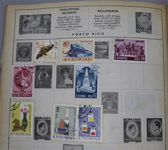 Two albums of world stamps including unused Geo V commonwealth and first day covers